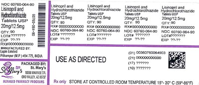 Lisinopril 60760 064 90